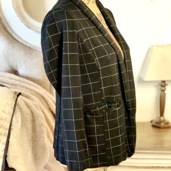 Apt. 9 Windowpane pattern blazer - Picture 4 of 5